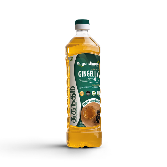 Sugandham Cold Pressed Gingelly / Sesame / Til Ka Oil / அக்மார்க் நல்லெண்ணெய் - 1 Litre